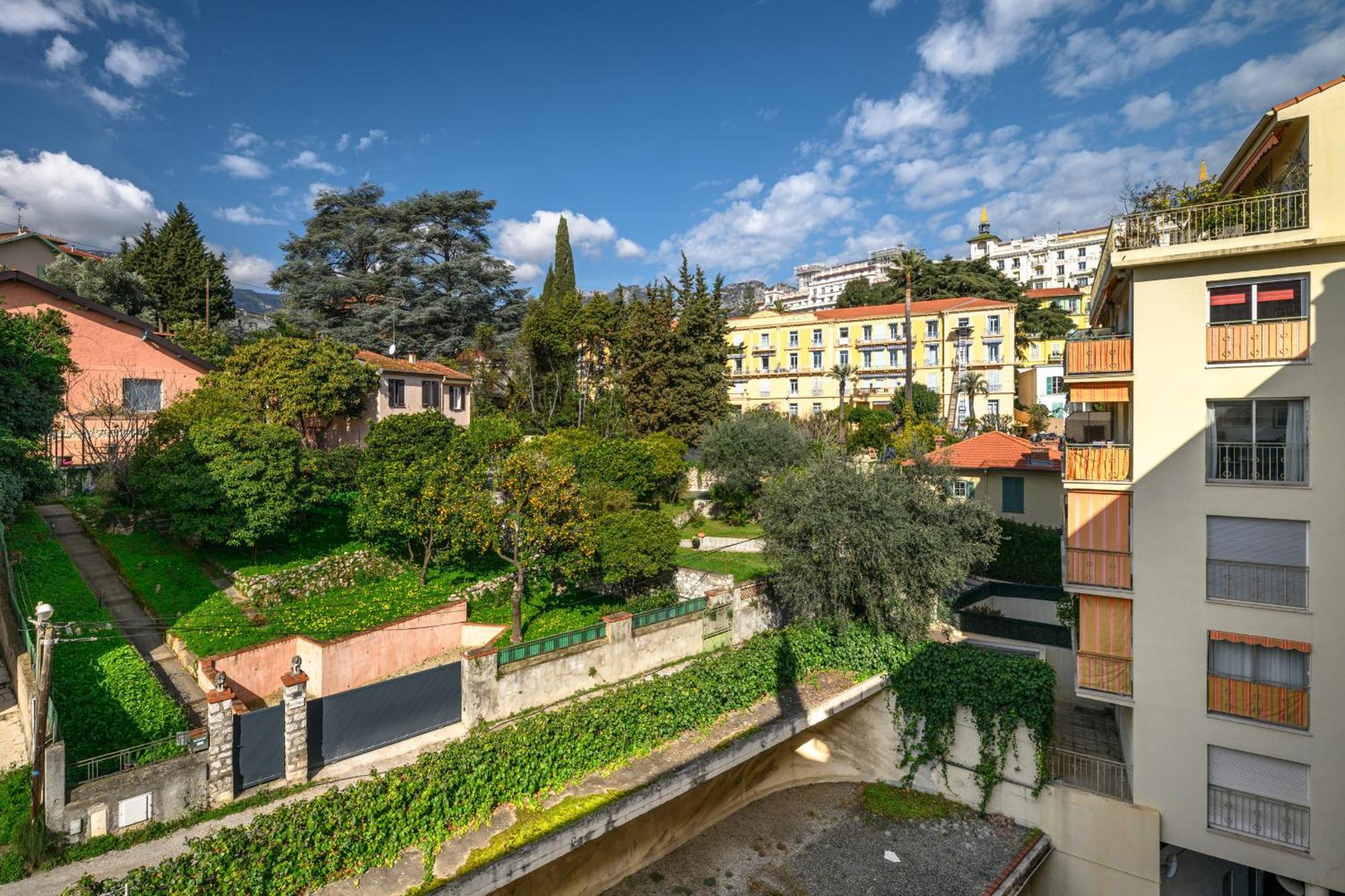 'L'Alicante Proche' Gare, Terrasse, Vue Mer Menton Exterior photo