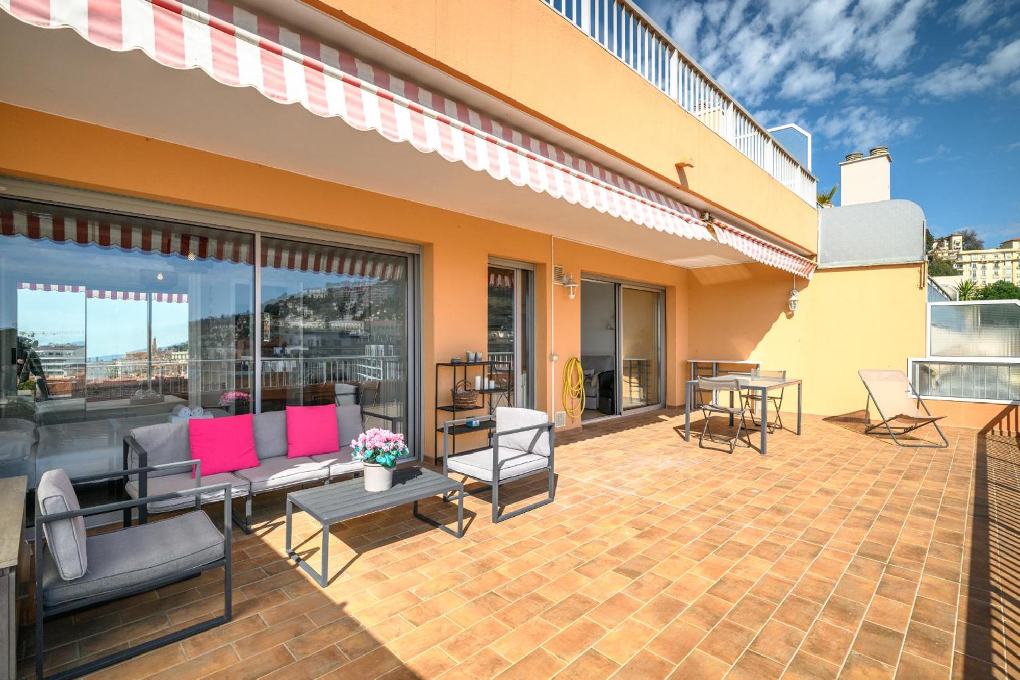 'L'Alicante Proche' Gare, Terrasse, Vue Mer Menton Exterior photo